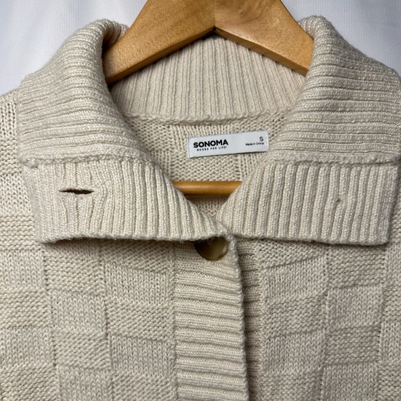 Sonoma Goods for Life Collared Cardigan NWOT - Picture 4 of 6